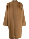 Sofie D'hoore Oversized Wrap-style Coat In Brown
