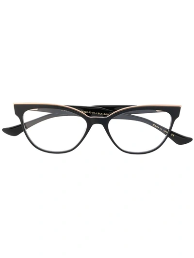 Dita Eyewear Lightweight Cat Eye Glasses In Black