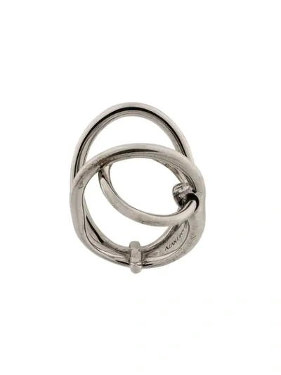 Alan Crocetti Multi Circle Hoop Ring In Silver