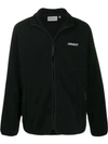 Carhartt Logo Zipped Jacket In Black