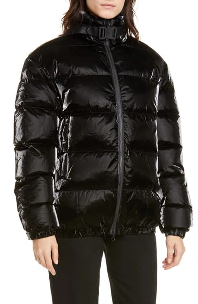 Alyx Down Puffer Coat In Black