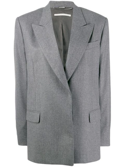 Stella Mccartney Boxy Minimal Blazer In Grey