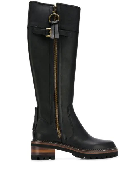 see by chloe knee high boots
