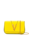 Versace Virtus Crossbody Bag In Yellow