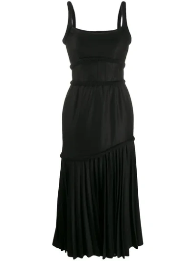 Atu Body Couture Tiered Flared Dress In Black