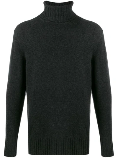 N•peal Chunky Roll-neck Jumper In Grey