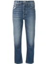 Mother Tomcat Cropped Jeans In We All Scream