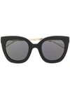 Gucci Oversized Cat Eye Sunglasses In Black