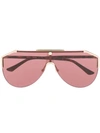 Gucci Tinted Aviator-frame Sunglasses In Brown