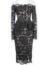 Nha Khanh Lace Off-the-shoulder Dress In Black