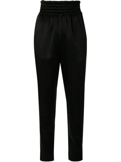 Giambattista Valli High-waist Track Trousers In Black