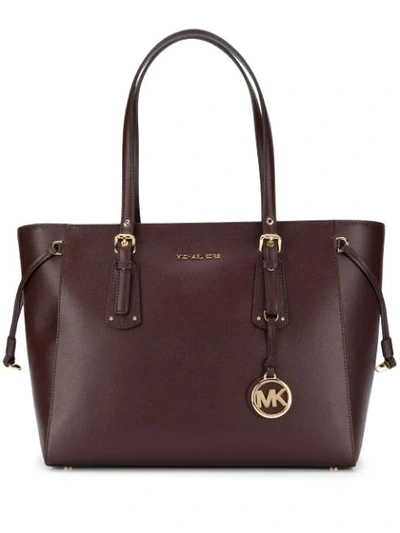 Michael Michael Kors Mittelgrosser 'voyager' Shopper In Purple