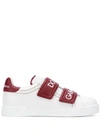 Dolce & Gabbana Touch Strap Logo Sneakers In White