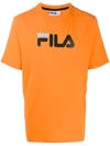 Fila Logo Jersey T-shirt In Orange