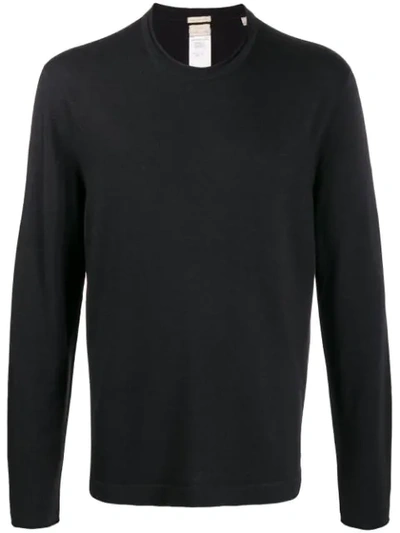 Massimo Alba Crew Neck Jumper In Black