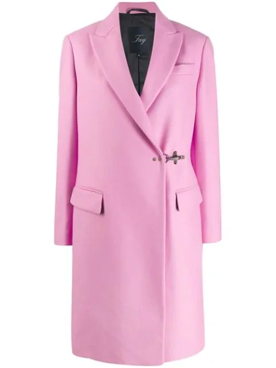 Fay Wrap Style Coat In Rcpl810 Pink