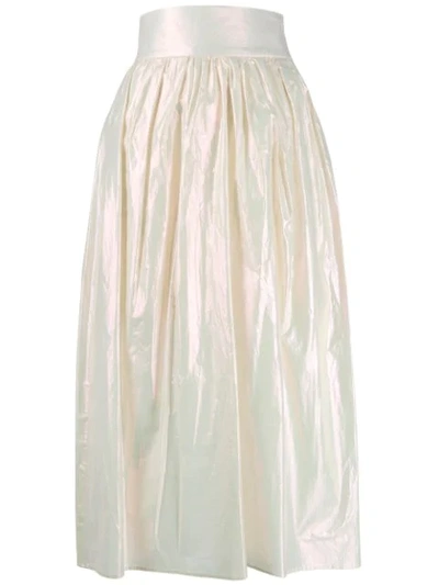 Christopher Kane Iridescent Skirt In Neutrals