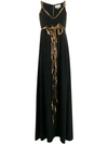 Gucci Sequin Detail Evening Dress In Black