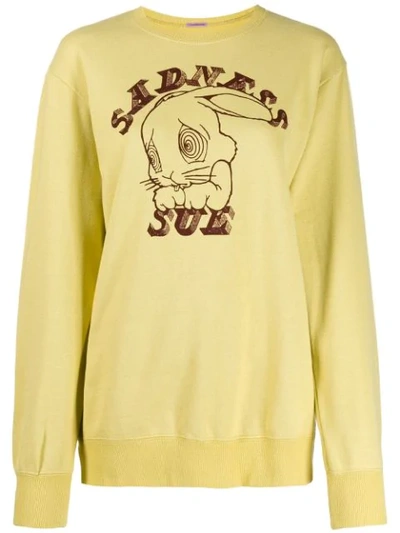 Undercover Sadness Sue Print Sweatshirt In Yellow