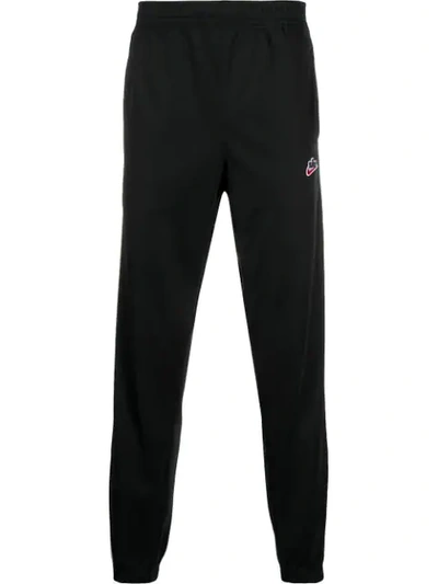 Nike Logo Patch Track Trousers In Black