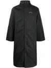 A-cold-wall* Logo Print Raincoat In Black