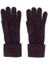 N•peal Gerippte Handschuhe In Purple