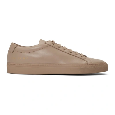 Common Projects Ssense Exclusive Pink Original Achilles Low Sneakers In Dusty Pink