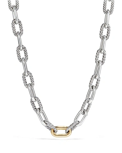 David Yurman Madison Chain Medium Link Necklace With 18k Gold, 20" In Two Tone