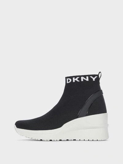 Donna Karan Dkny Women's London Wedge Sneaker - In Black