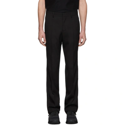 Burberry Ssense Exclusive Black Wool Tailored Trousers