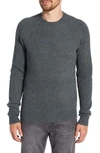 Schott Ribbed Wool Blend Sweater In Sage