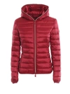 Save The Duck Hooded Packable Short Puffer Coat In Mineral Red