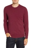 Rodd & Gunn Hawtrey Regular Fit Crewneck Wool Sweater In Raspberry