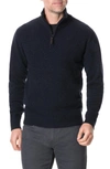 Rodd & Gunn Charlestown Quarter Zip Sweater In Royal