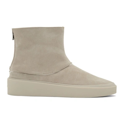 Fear Of God Polar Wolf Shearling Boots In 030 Godgry