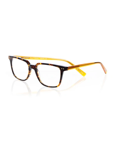 Eyebobs C Suite Square Acetate Reading Glasses In Tortoise/yellow