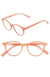 Eyebobs Case Closed 49mm Round Reading Glasses In Orange Matte