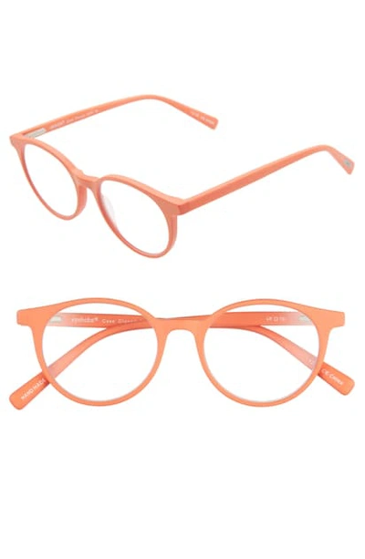 Eyebobs Case Closed 49mm Round Reading Glasses In Orange Matte