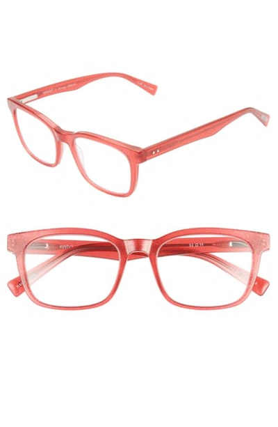 Eyebobs C-through 52mm Reading Glasses In Bright Red