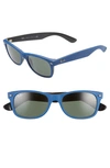 Ray Ban Small New Wayfarer 52mm Sunglasses In Blue/ Green Solid