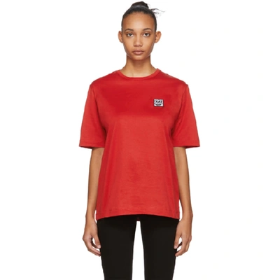 Etudes Studio Etudes Red Keith Haring Edition Unity Patch T-shirt In Red