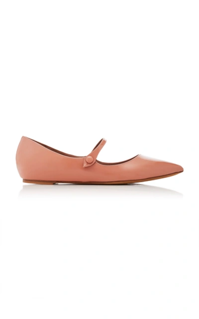 Tabitha Simmons Hermione Patent Leather Flats In Pink