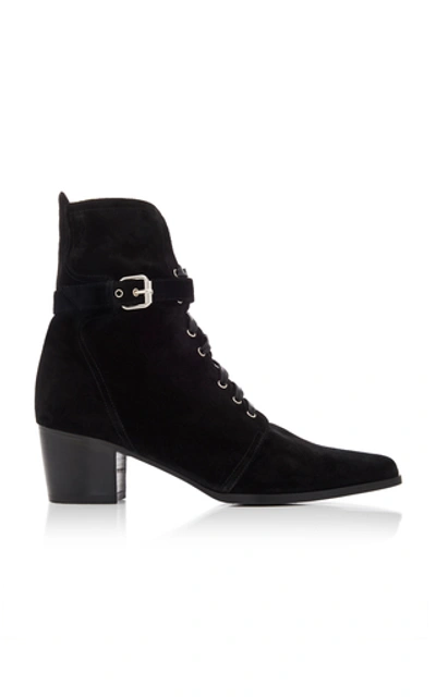 Tabitha Simmons Porter Suede Ankle Boots In Black