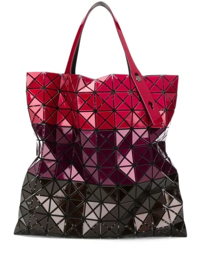 Bao Bao Issey Miyake Prism Large Color-block Tote In Red Mix