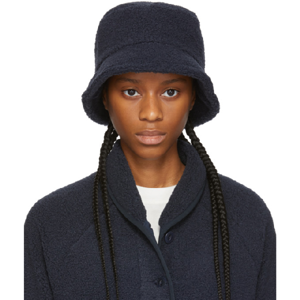 Ymc You Must Create Ymc Navy Sherpa Fleece Bucket Hat | ModeSens