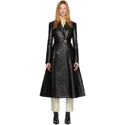 A.w.a.k.e. Mode Black Patent Trinity Coat