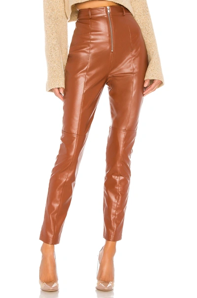 Lovers & Friends Georgie Pant In Chestnut Brown