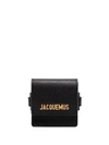 Jacquemus Le Sac Bracelet Grained Leather Bag In Black