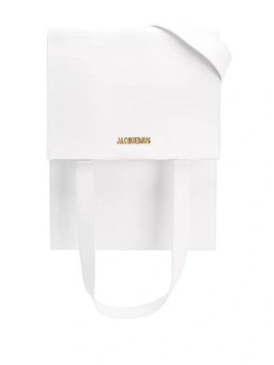 Jacquemus Le Sac Murano Matte Leather Belt Bag In White