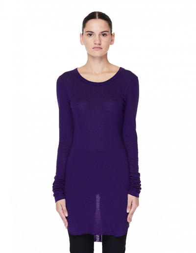 Ann Demeulemeester Purple Jersey Long Sleeve T-shirt
